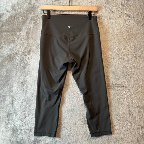 Lululemon Align Crop *21" Size 10 Gray Athletic Athleisure - Picture 4 of 5